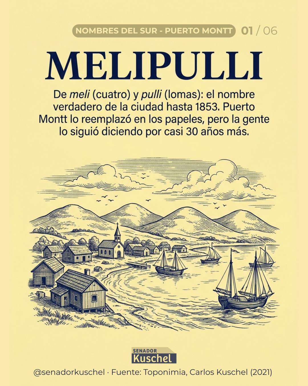 Melipulli: el nombre que Puerto Montt tuvo antes de Puerto Montt